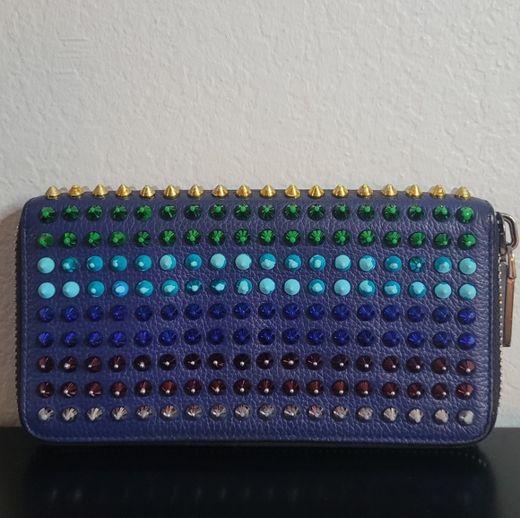 Christian Louboutin Panettone Long Wallet Multicolor Studs - Picture 1 of 15